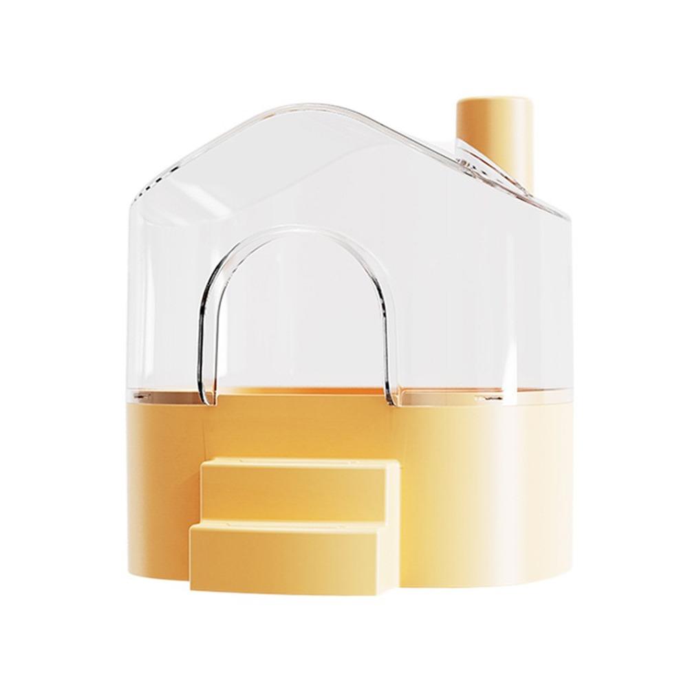 

Detachable Pet Bird Bath Box Anti-leak Hamster Toilet Hamster Bath House Bird Accessories жёлтый