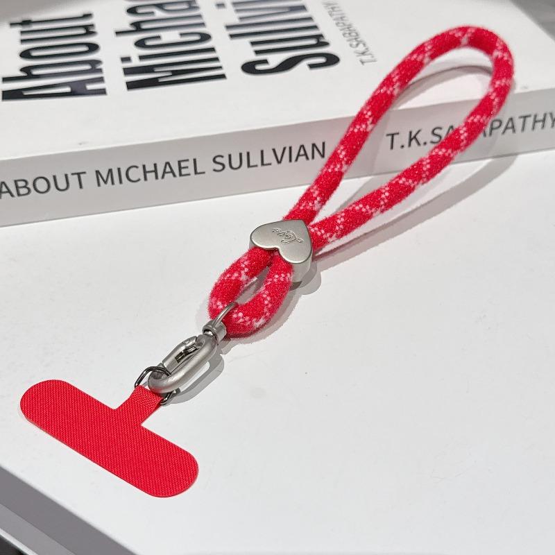 New Trendy Color Dopamine Plush Wrist Lanyard Mobile Phone Rope Anti-lost Water Cup Rope Mobile Phone Lanyard Pendant Rope