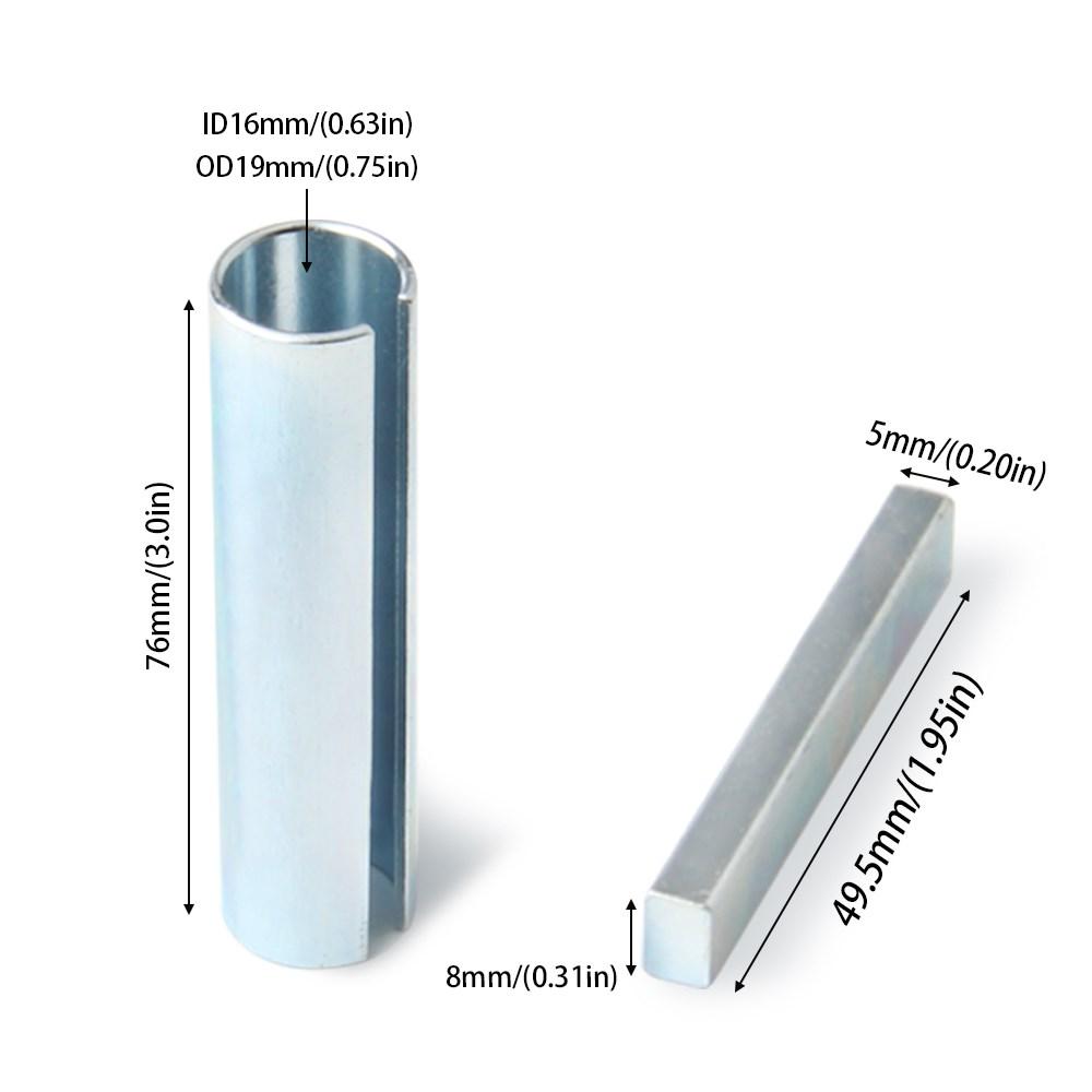 Hot Sale Crankshafts & Parts Shaft Adapter Pulley Bore Reducer Sleeve Bushing Sheave Key Car Accessories Silver 5/8" x 3/4" x 3"