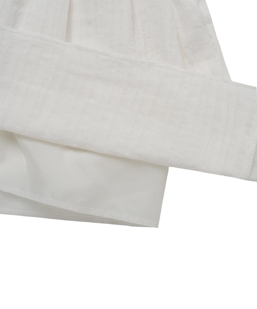 CNVS Double Wrap Mini Skirt_White