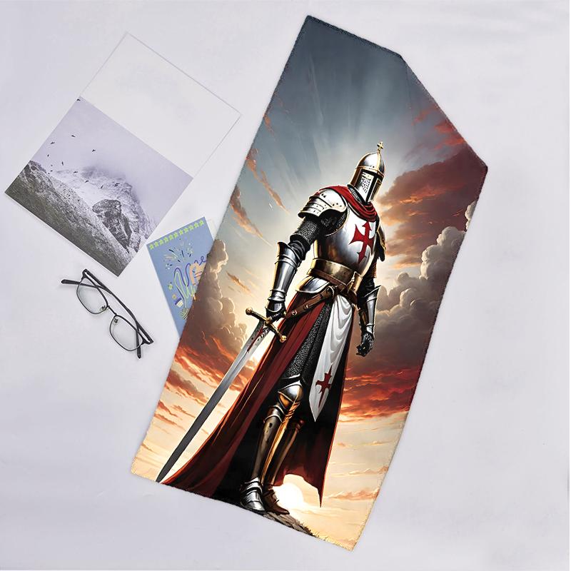 Cross Templars Knight Fashion Beach Towel: Ideal for Summer Adventures Soft, absorbent and quick drying suitable for swimming and bathing