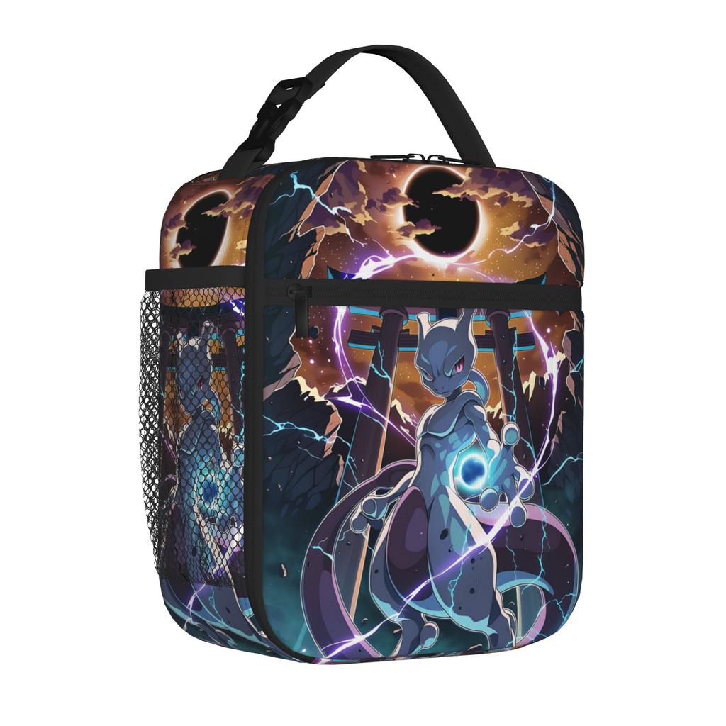 Pokemon Insulated Lunch Bag Meal Pack Rice Bag  Bolsa Student Bento Lunch Handbag Insulation