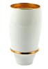 Arita Ware Takumi No Kura Mutsumine Angel Ring Platinum Pair of Premium Beer Glasses 24441 (Gold Rim, Rim)