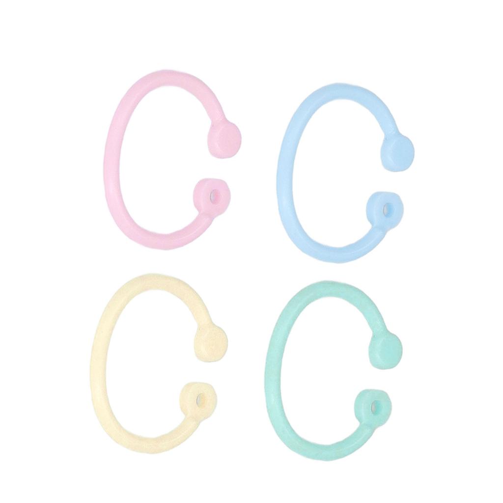 160Pcs  Rings PE Material  Easy  Wide Application Book Rings for Keys Document