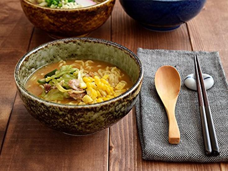 Tableware East Bowl (Large) 17cm Kiln Hen Irabo Japanese Tableware Bowl Donburi Bowl (Oribe)