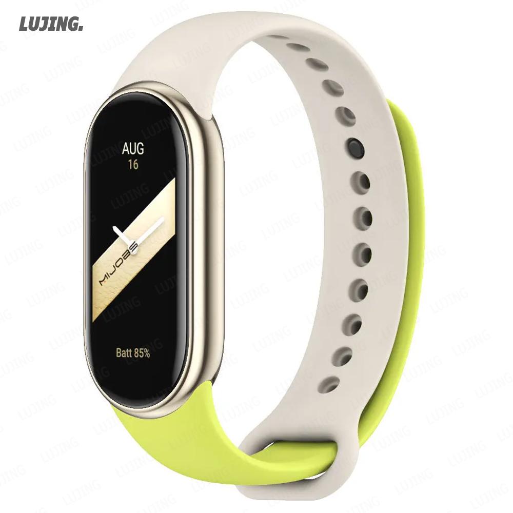 Weiches Silikon-Uhrenarmband für Xiaomi Smart Band 10 NFC Smartwatch Ersatzarmband Sportarmband correa Mi Band 8/9 Zubehör