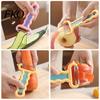 Sharp Stainless Steel Blade Vegetable Peeler, with Blade, Non-Slip Wavy Peeler Handle Fruit for Veggie Potatoes Carrot Cucumber Ergonomic