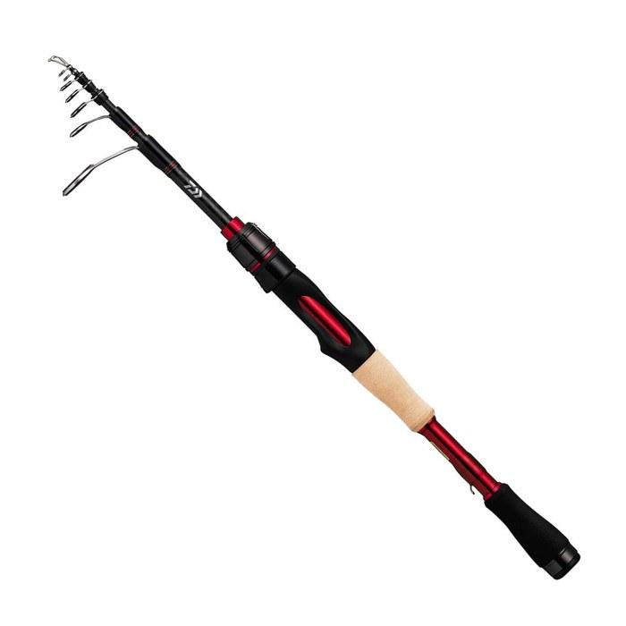 Daiwa BLAZON Mobile 666TLS Fishing Rod, Black, 1.98m