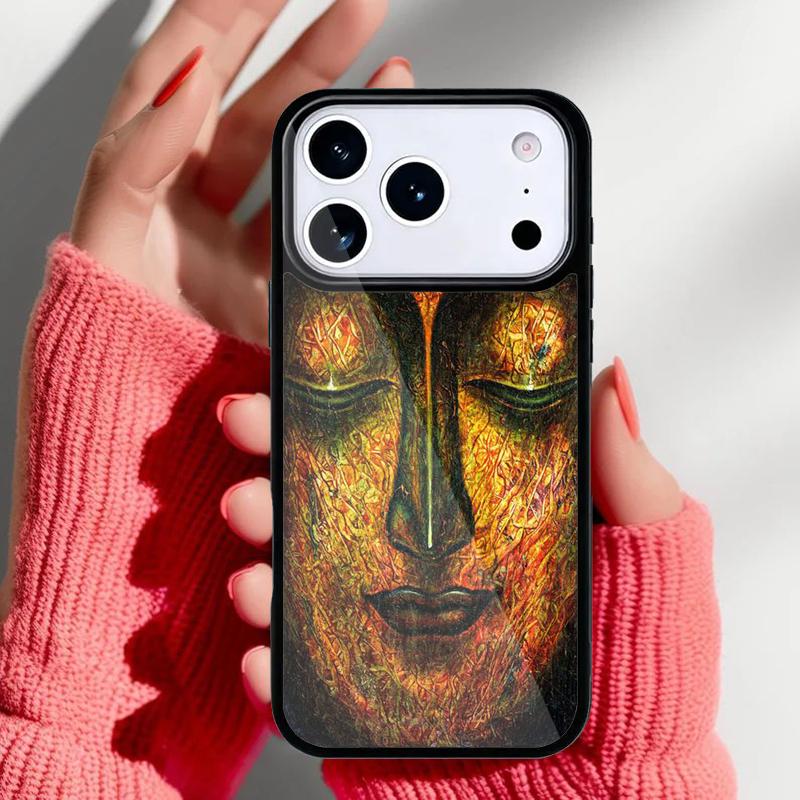 Buddha Statue Phone Case for iPhone 17 16 15 14 13 Pro Max Back Cover for 12 11 Pro Coque