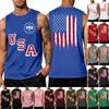 Men 4th Of Shirts USA Muscle Sleeveless Shirt Patriotic Tank Tops