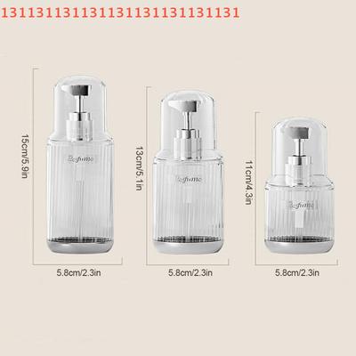 Refillable Liquid Soap Dispenser Bottle 60/90/120ML Empty Pump for Bathroom Shampoo Containers Decorative Home Cleaning Supplies