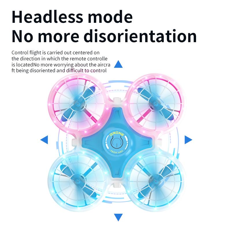 Mini Drone Ufo Quadcopter Dron Altitude Hold Remote Control Helicopters Aircraft Induction Obstacle Avoidance Toy Racing Drones