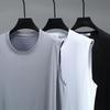 Taglie Forti 4XL-10XL T-shirt Oversize Senza Maniche da Uomo Top Estivi T-shirt Casual Abbigliamento Estivo