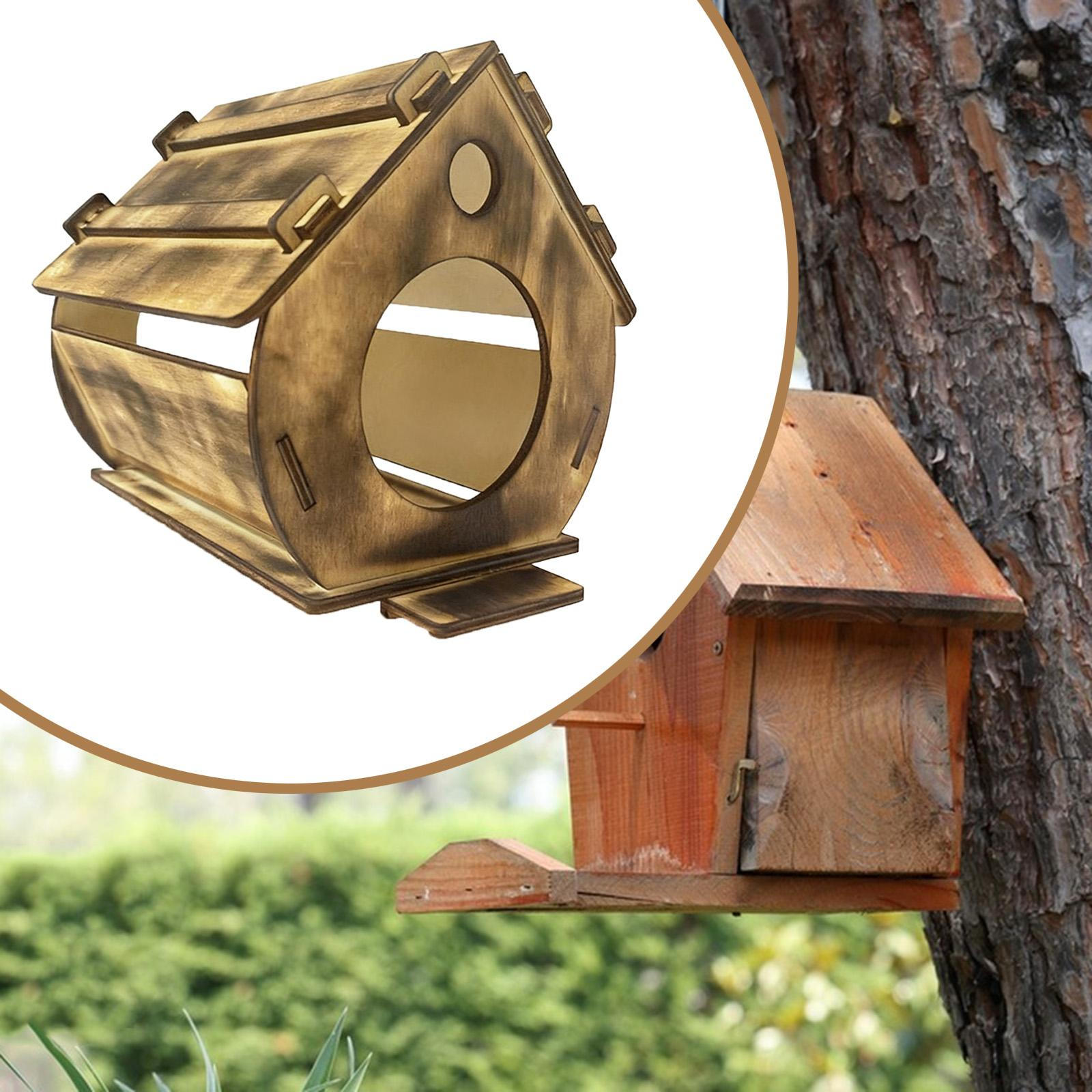 

Подвесной скворечник Птичье гнездо Балконные сады Защищенное теплое место Пернатые друзья Прочное гнездование 25x19x20cm