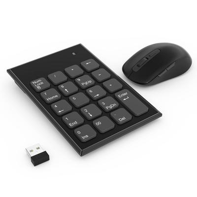 Wireless Numeric Keypad and Mouse Wireless Keypad and DPI Adjustable Wireless Mouse Set with Single USB Number and Compact Numeric Keyboard Set,