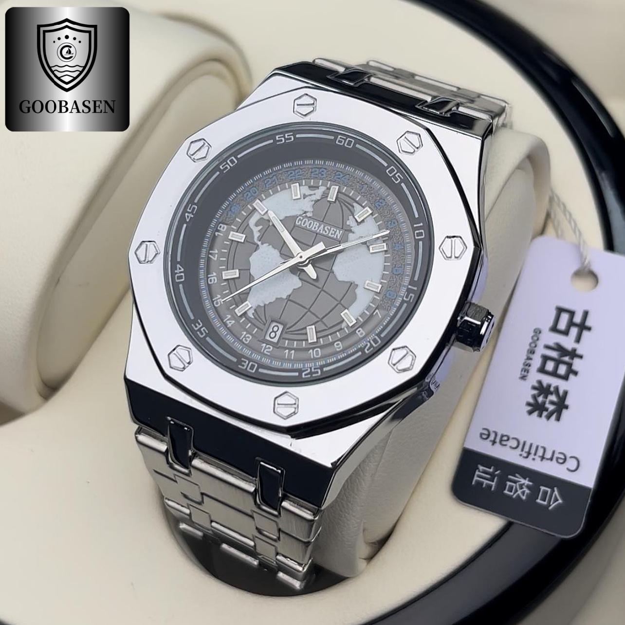 

Автоматические светящиеся мужские часы-скелетоны, вдохновленные Землей, с календарем и водонепроницаемым дизайном