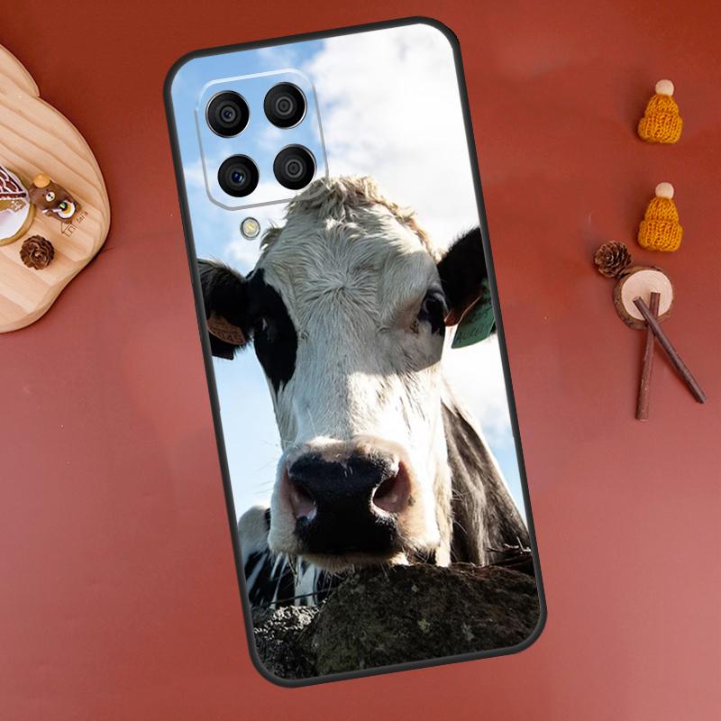 Funny Cow Face Case For Samsung Galaxy M32 M12 M52 M21 M31 M15 M55 M56 M36 M16 M06 M13 M33 M53 M14 M34 M54