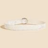 Pearl Buckle White Lace Belt Women's Decorative Skirt Design Belt