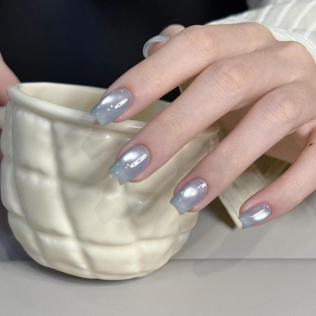 President Hua Little Black Bottle Leveling Gel: Satin Porcelain White Cat Eye & Crystal Whitening Gel Polish, 60 Colors