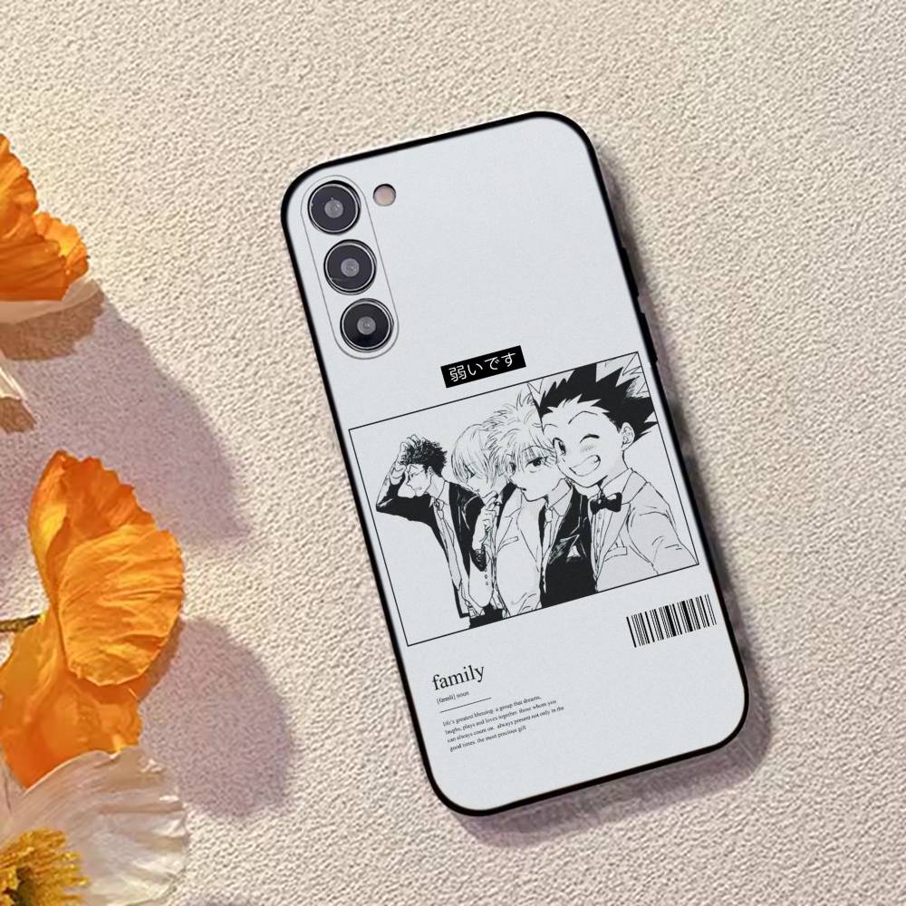 Hunter X Hunter Japanese Manga Phone Case For Samsung Galaxy A73,A72,A71,A70,A53,A52,A51,Soft Silicone Black Cover