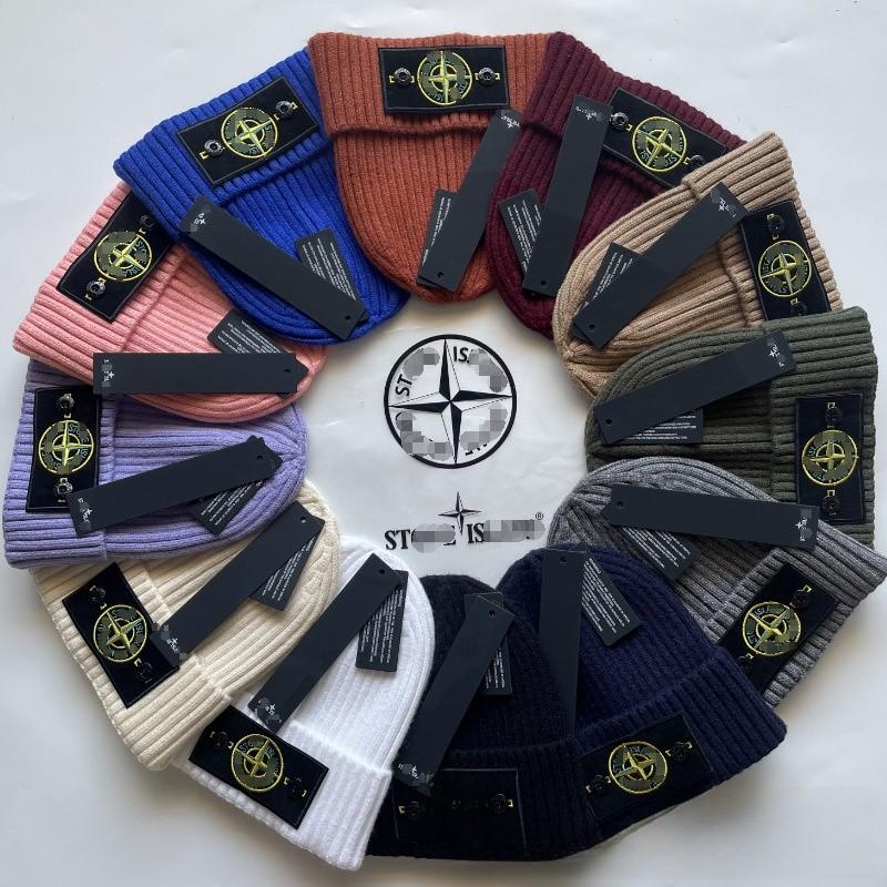 Knitted Hat Winter Outdoor Windproof Cold Proof Compass Decoration Hat Warm