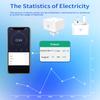 Tuya Smart Socket 16A/20A WiFi or Zigbee UK Plug 3pin Adapter Home Alexa Voice Control With Energy Monitering Function