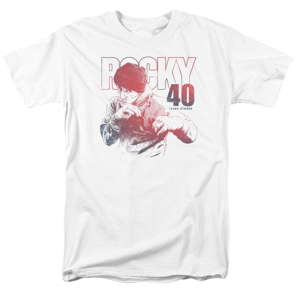 Rocky - 40 Years Strong -  Unisex Short Sleeve Children s T-shirt - White 110