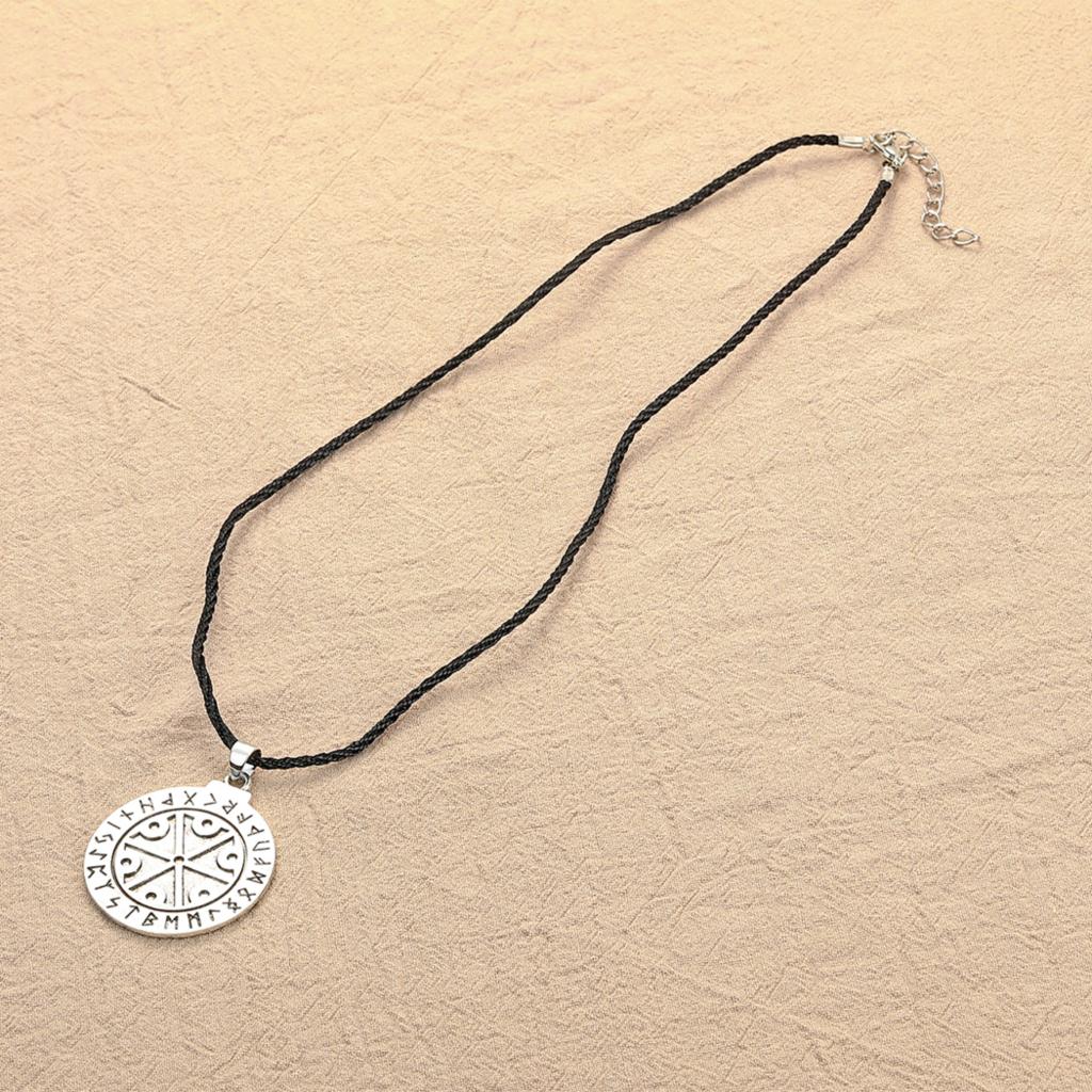 Kinitial April Stainless Steel Perun God Slavic Mythology Symbol Amulet Rune Alphabet Necklace God Thunder Symbol, Perunika Rune тёмно-рыжий