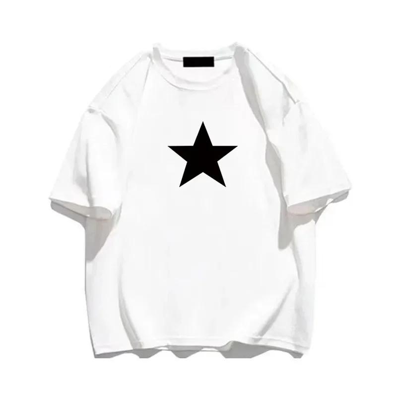 Korea Luxury Brand Cotton Printing Shirts 1977 Mens Womens Child Trend Streetwear Short Sleeve Fashion Crew Neck Shirt Boy Girl
