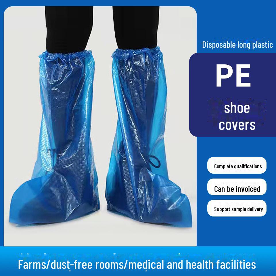 

Длинные одноразовые непромокаемые бахилы: Плотный, портативный, идеально подходит для активного отдыха и рафтинга. Straight-tube thickened to the knee 35/50 белый