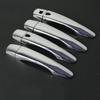For Nissan Maxima A36 2016 2017 2018   ABS Chrome Carbon Fiber Black Door Handle Cover Sticker Car Styling Accessories