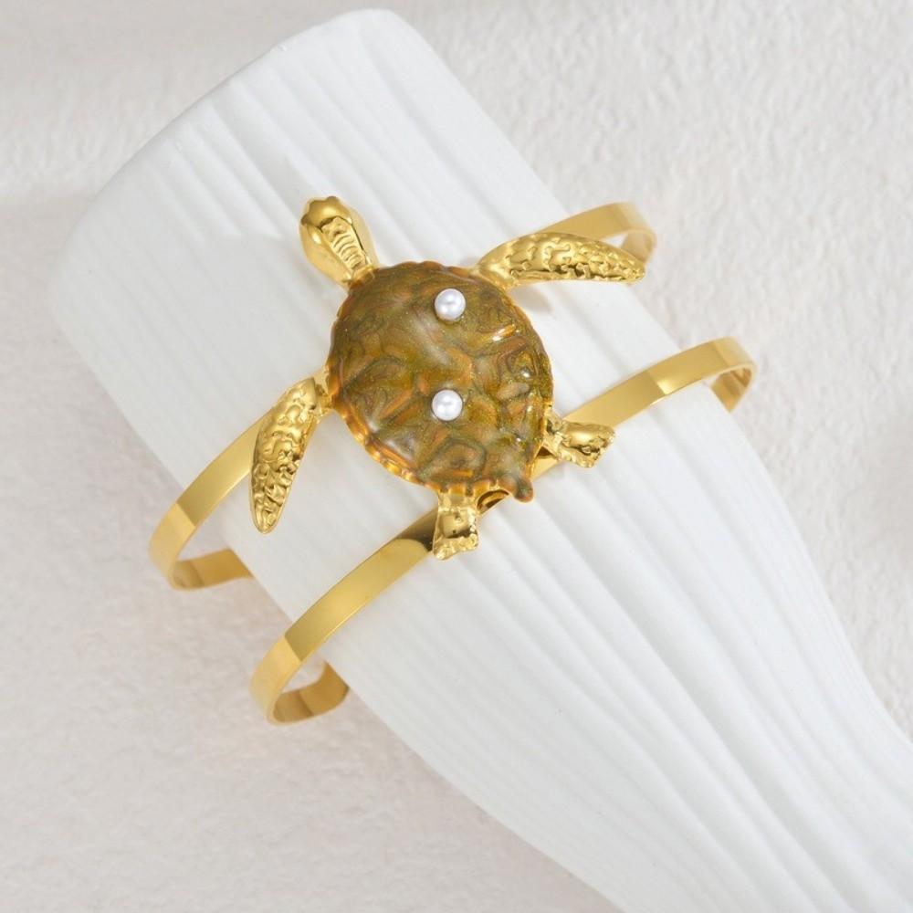 Golden Ocean Style Bracelet Waterproof Exaggerated Enamel Conch Bracelet Various Starfish Shell Turtle Shell Bracelet