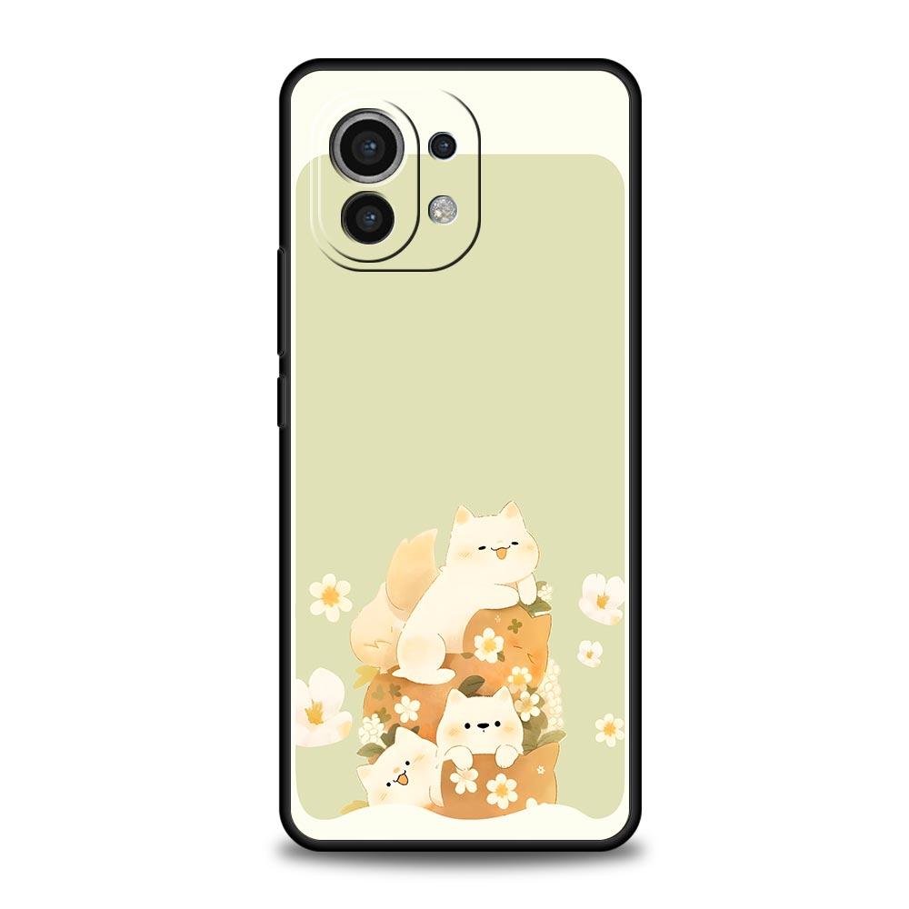 Cute Cartoon Dog Seaside Rabbit Phone Case For Xiaomi Mi 17 15T 15 14 14T 13T 12T Pro 12 13 Lite 5G 11T Poco X6 X7 X5 Pro Cover