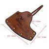 TOURBON Axe Cover Sheath Leather Hand Axe Case for Camping and Wood Splitting