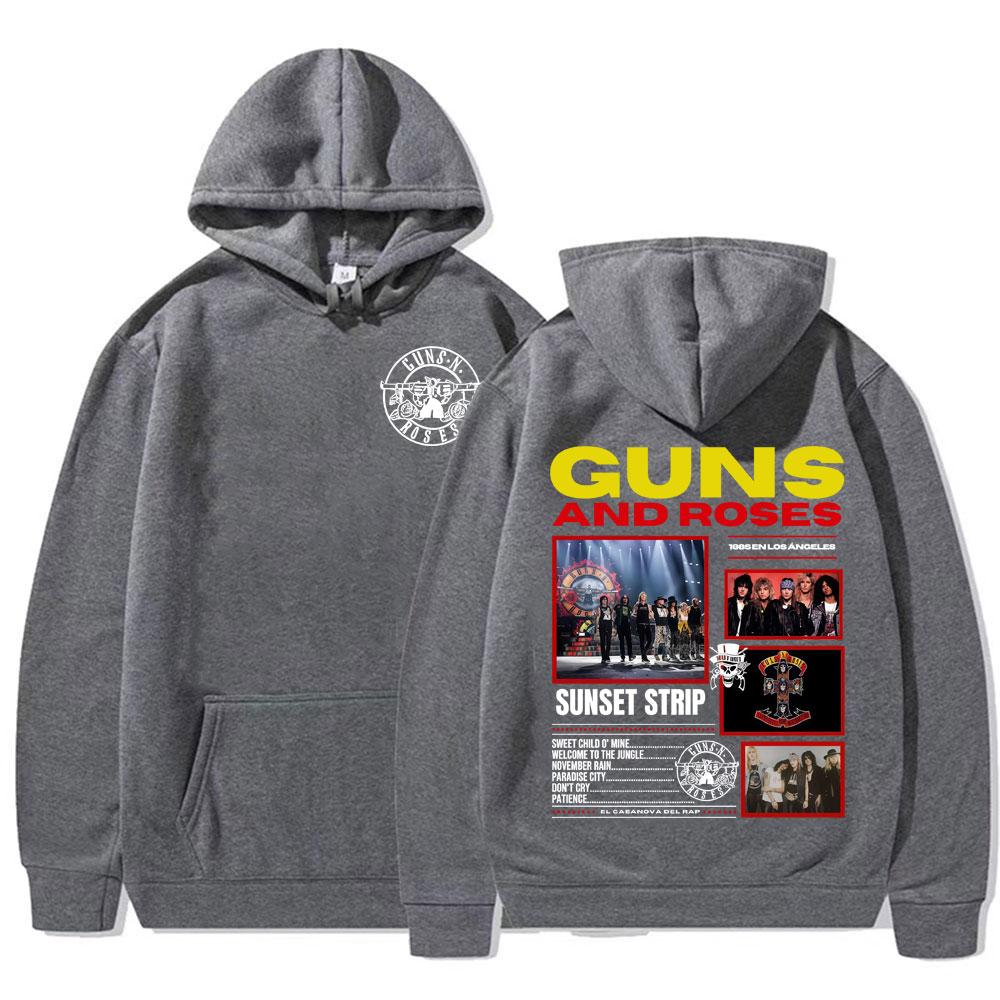 Rock Band Guns N Roses Appetite for Destruction Hoodies for Men Women Vintage Fashion Gothic Loose Hoodie Sweatshirts Streetwear