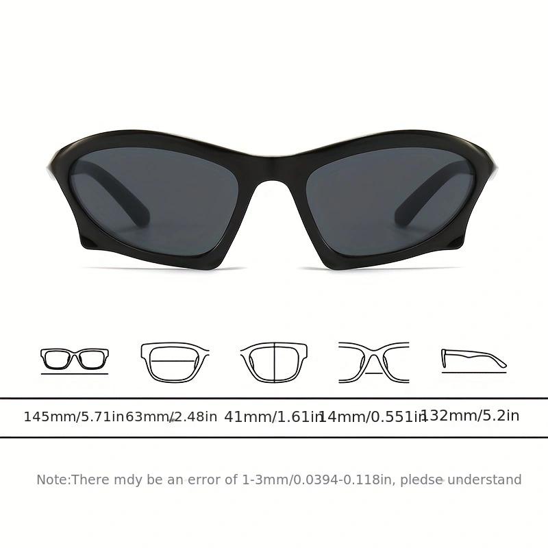 Mode Hip Hop Punk Sonnenbrille Herren Y2K Outdoor Sport Sonnenschutz Sonnenbrille nicht polarisiert