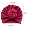 Unique Bohemian Style Knotted Headscarf Hat - Retro Solid Color - Comfortable Elastic Headscarf Suitable for Ramadan Chemother
