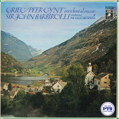 LP Record SIR JOHN BARBIROLLI THE HALLE ORCH  Grieg  Peer Gynt Incidental Musi AA8608 ANGEL  Japan Classical Used