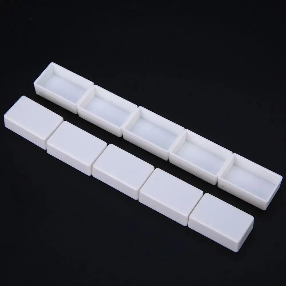 White/Transparent Color Portable Mini Watercolor Paint Box  Student Painting