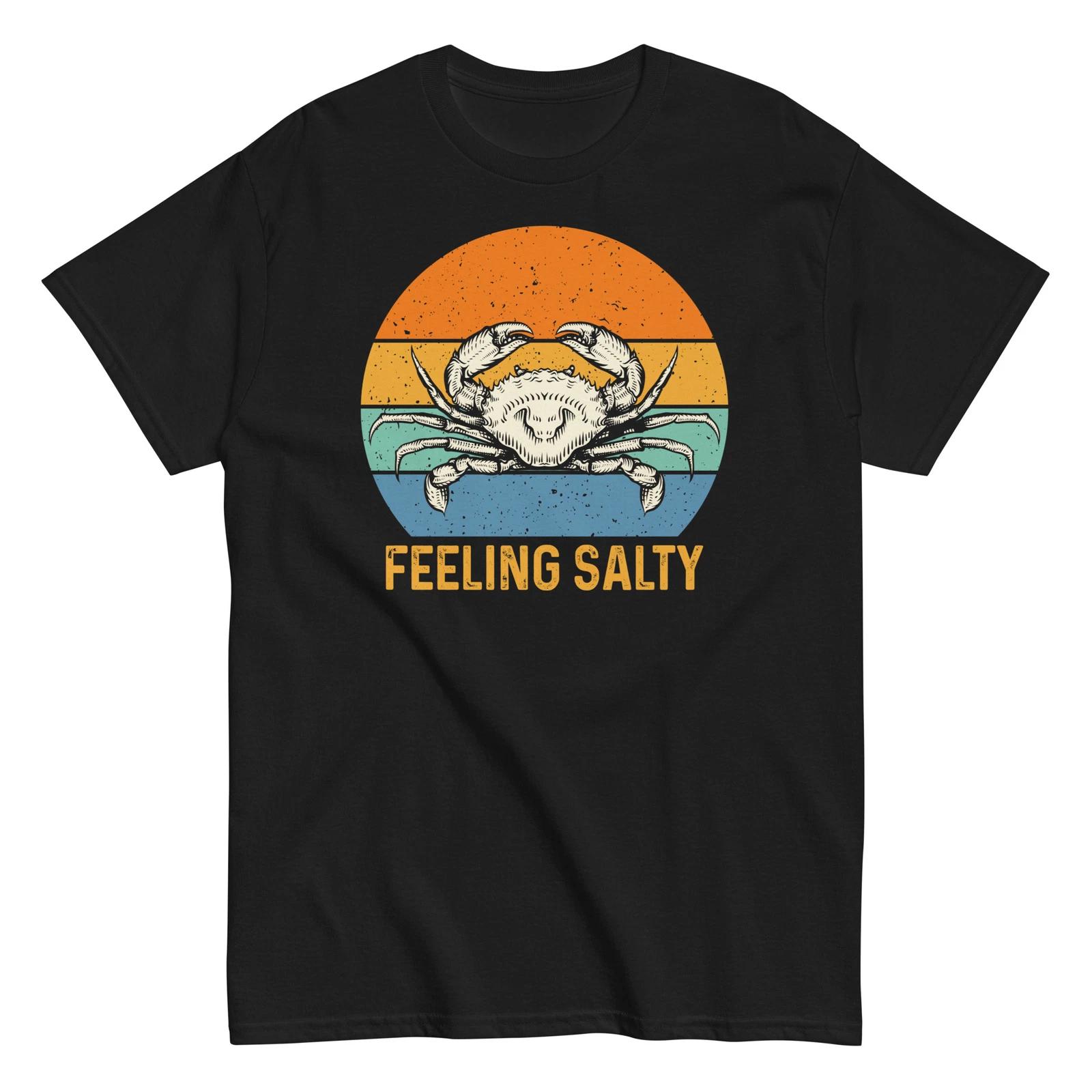 Feeling Salty - Funny Crab And Beach Shirt For Summer - Unisex S