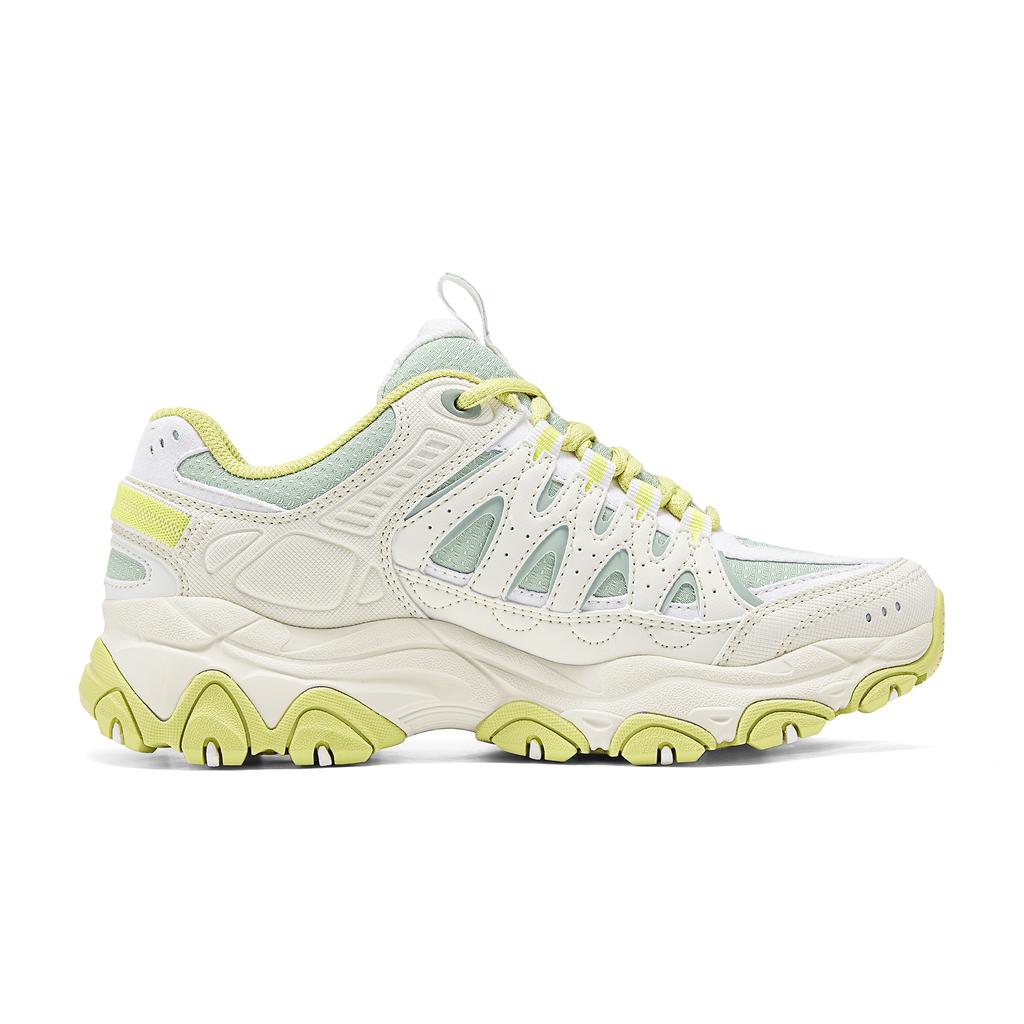 Skechers Outdoor Comfortable Low-Top Casual Shoes Women Sneakers White Green 180172-OWGN