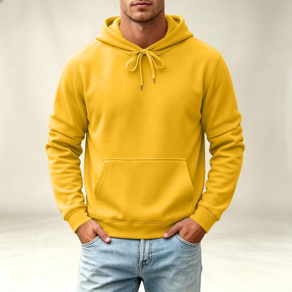 Men's Hoodie Casual Long Sleeve Pullover Sweatshirt for Fall and Winter Everyday Wear