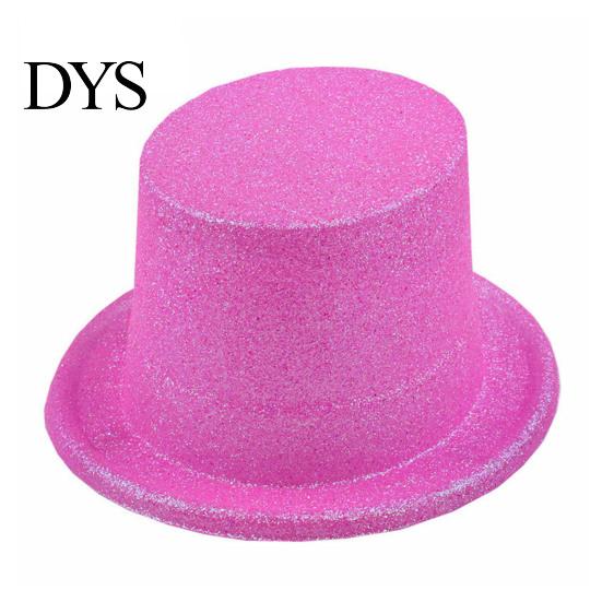 Magician Costume Accessories for Adults Kids Shiny Top Hats, Glitter Hat Adult Kids, Colorful Hat, Victorian Dress Up Christmas Sparkling Parties