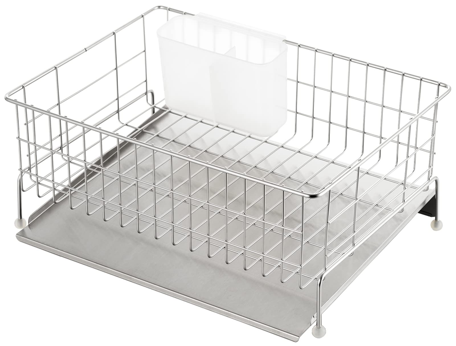 

Yoshikawa Dish Made in Stainless Steel Drainer with Flowing 27 x 36 x Dish Kitchen Basket Drainer, Japan, Water, Silver, 15.5cm, 1305134, Drainer,