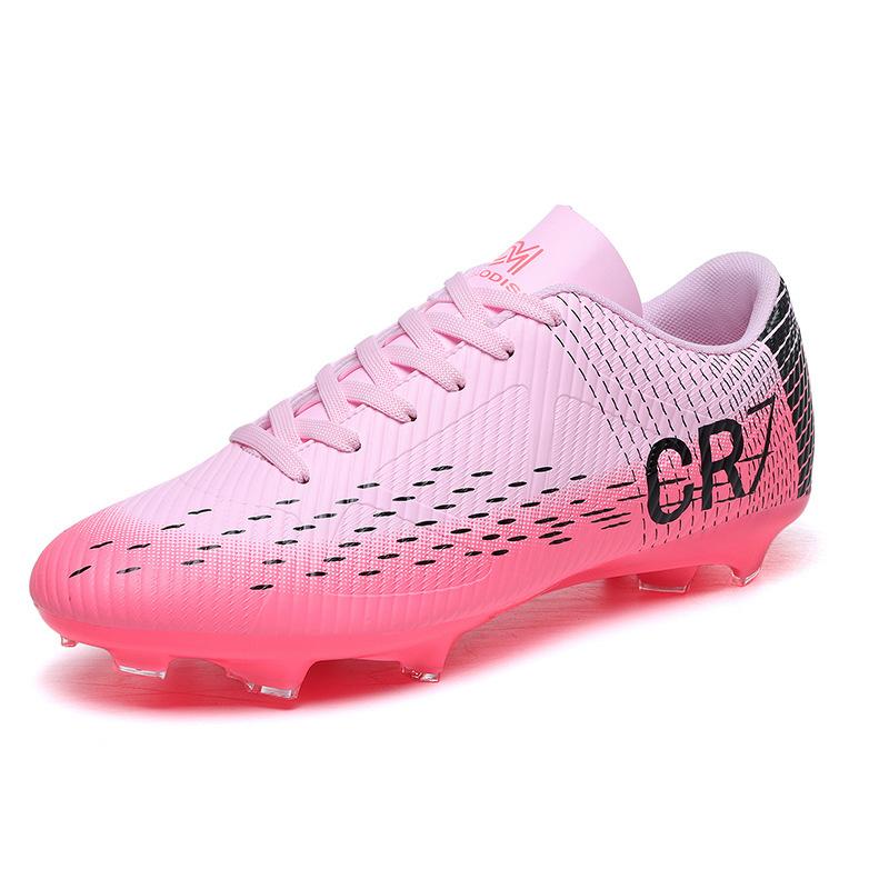 Collaborative Football Shoes Color Block Streamlined Design Stable Support Sports Shoes for Football Games