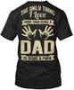 Pappa Fars Dag Det Enda Jag Älskar T-shirt Tillverkad i USA Storlek S till 5XL