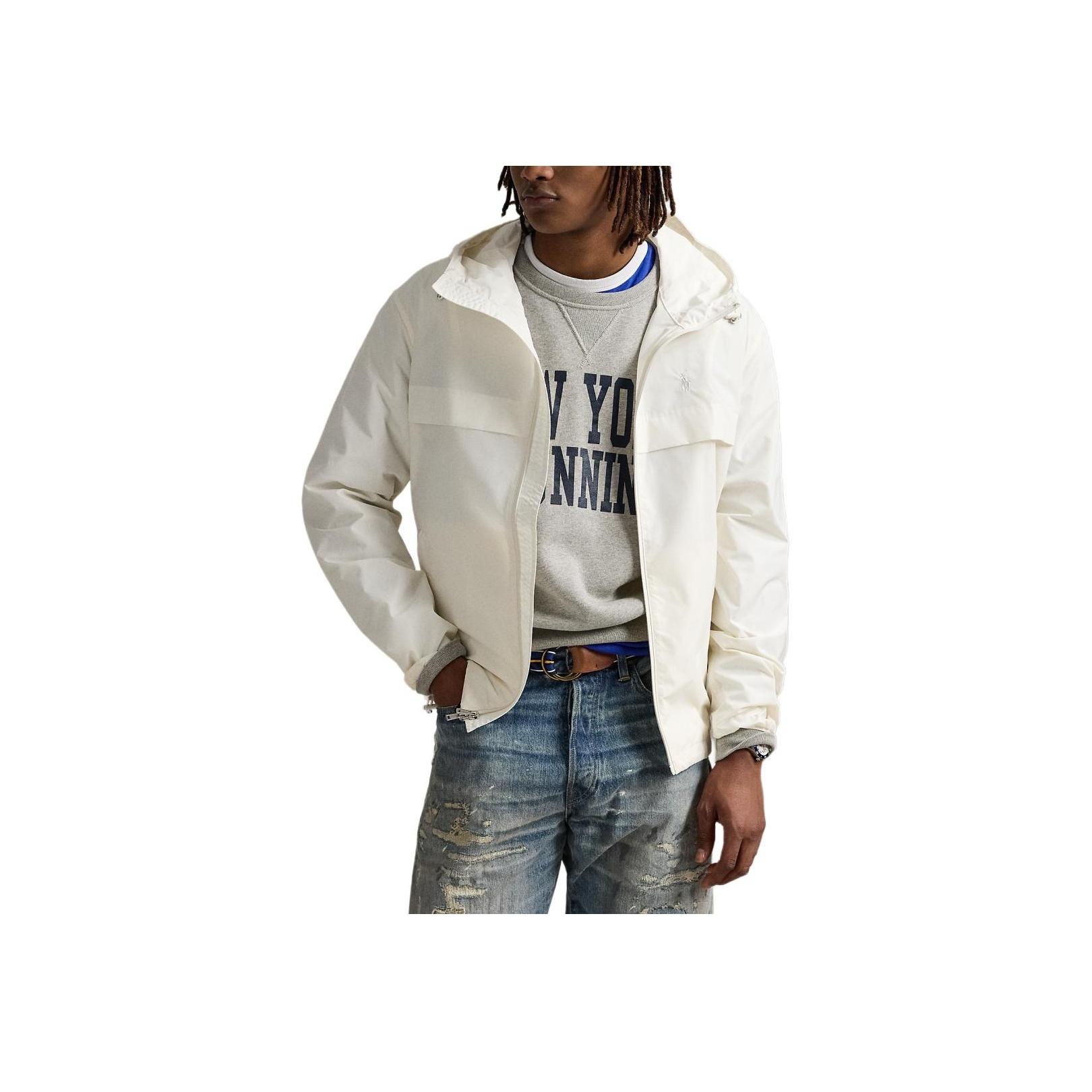

Мужская куртка с капюшоном на молнии Polo Ralph Lauren с вышивкой логотипа, белая, MNPOOTW16021608-100 XXL
