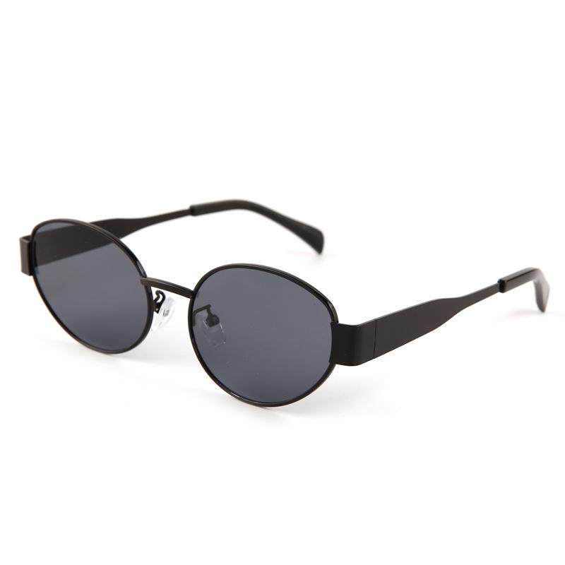 Fashion Retro Oval Sunglasses for Women Vintage Sun Glasses Women Luxury Small Metal Frame Classic Shades UV400 Eyewear