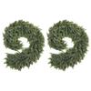 Artificial Cedar Wreath-Vine For Christmas Multipurpose Decorative Garland For Mantelpiece Elegance