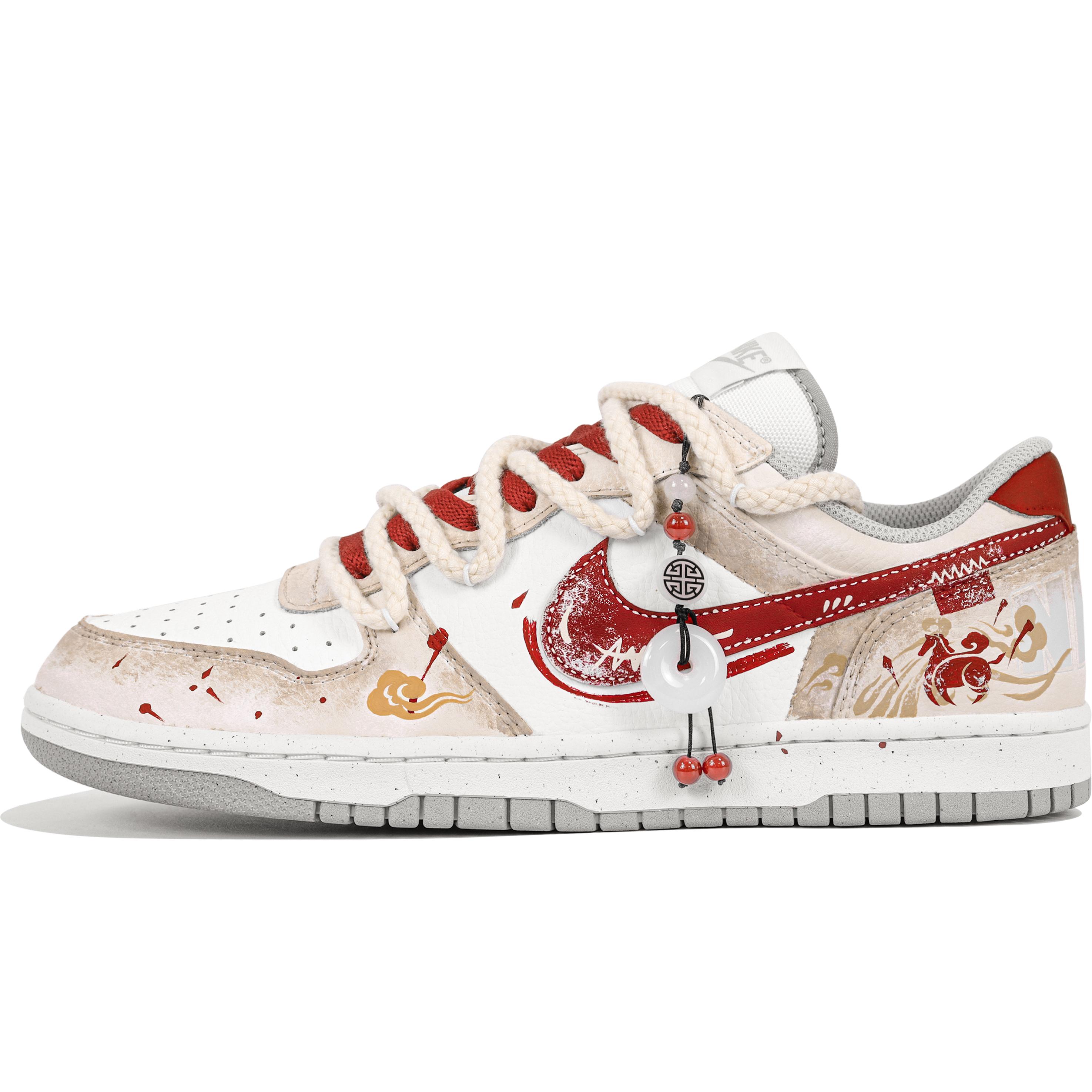 Nike Big Galloping Journey, Horse Year Planning, Chinese Style, Vintage Trendy Abrasion Resistant Breathable 355152-106(Team739-) cm